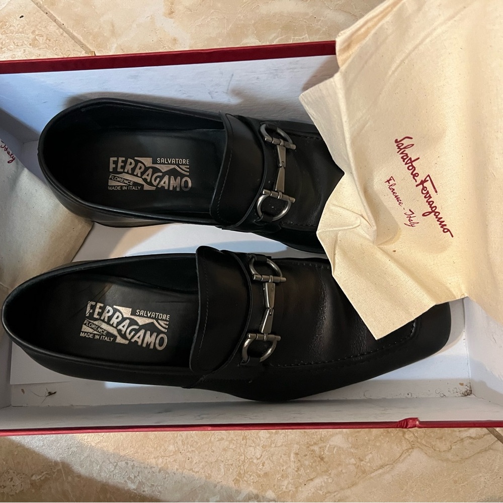 Salvatore Ferragamo Men's Black Loafers